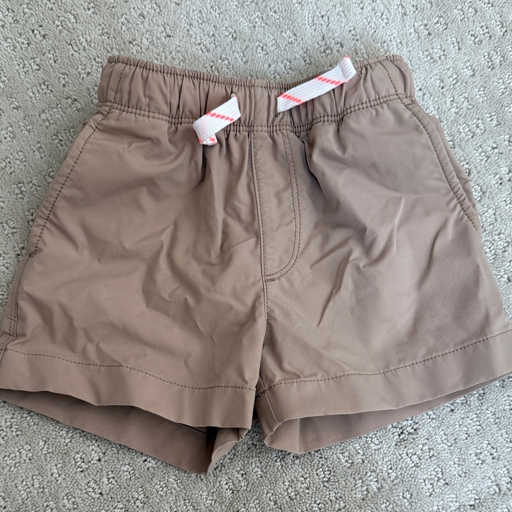 Crewcuts Performance Boys' Elastic Waist Shorts in Khaki